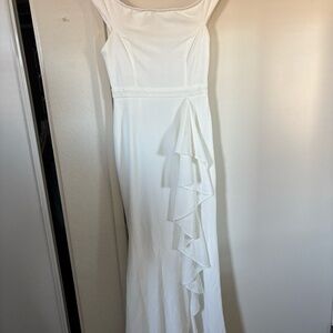 LULUS over the shoulder maxi dress size M